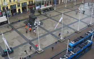 Obraz podglądu z kamery internetowej Zagreb - Bana Jelacica Square